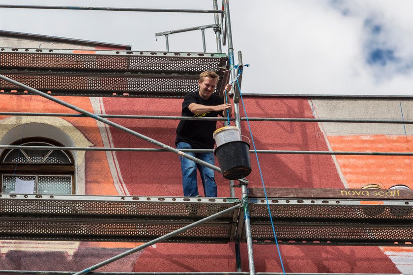 Na poznańskiej Śródce powstaje trójwymiarowy mural