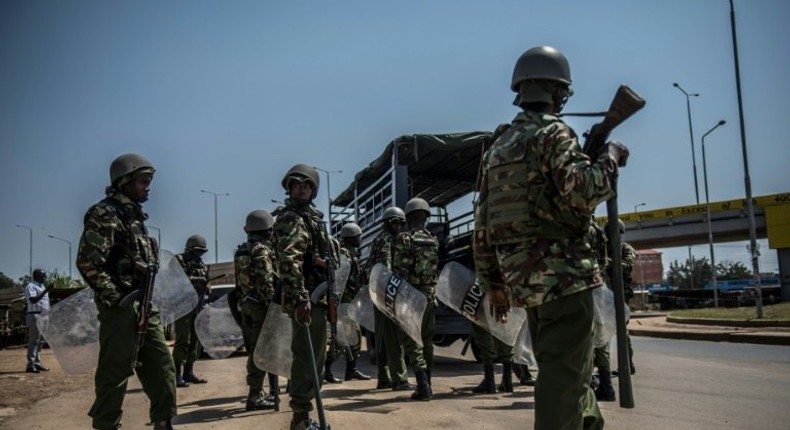 File Photo: 1 dead as police disperse traders at a market in Kakamega