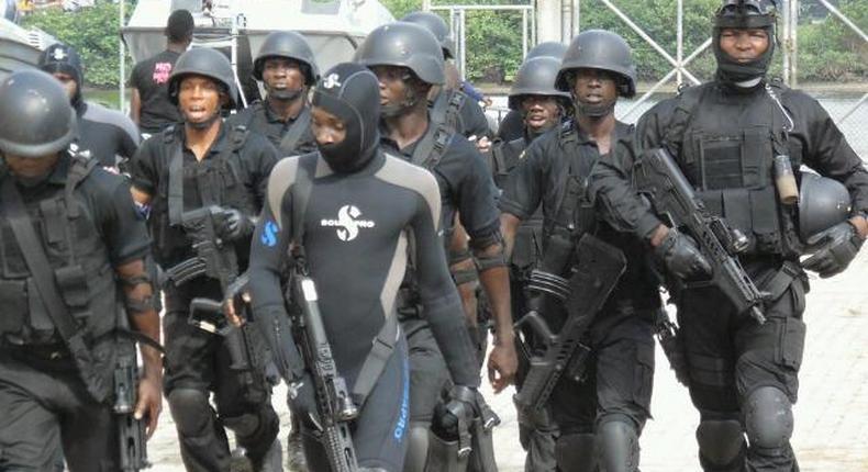 Nigerian Navy officers