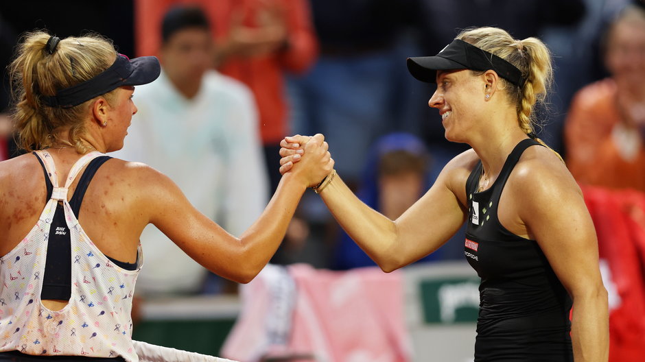 Magdalena Fręch i Angelique Kerber