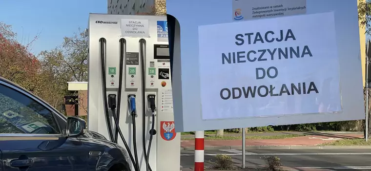 Unia dała na ładowarki, ale nie dała na prąd. Sowite dotacje przyjęte, a stacje nie działają