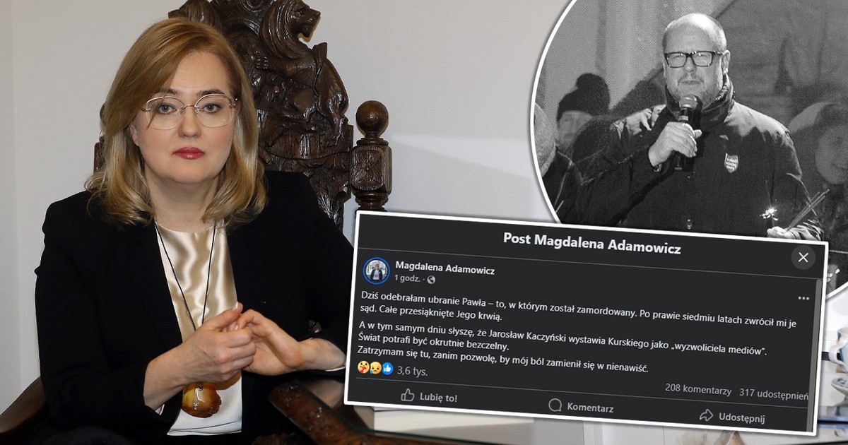 "Odebrałam ubranie. Całe przesiąknięte Jego krwią". Wstrząsający wpis żony Pawła Adamowicza