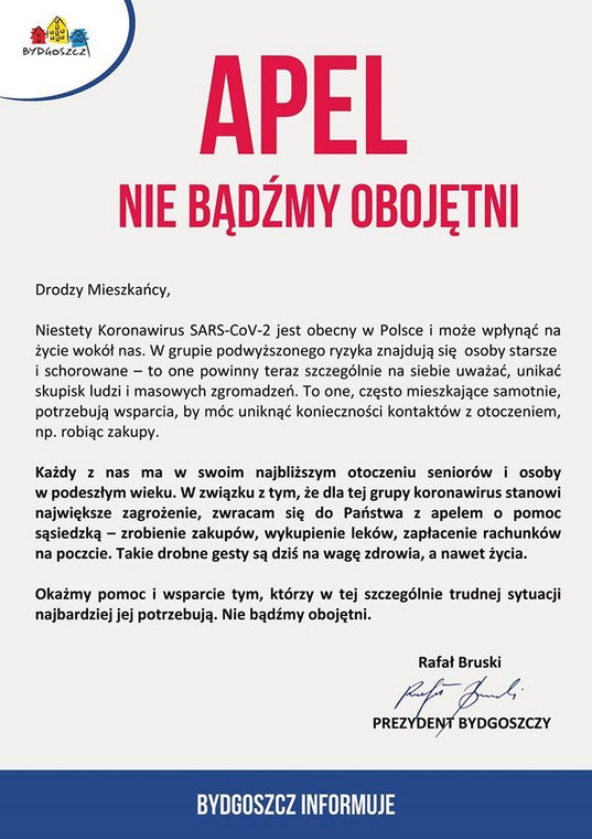 Apel Rafała Bruskiego