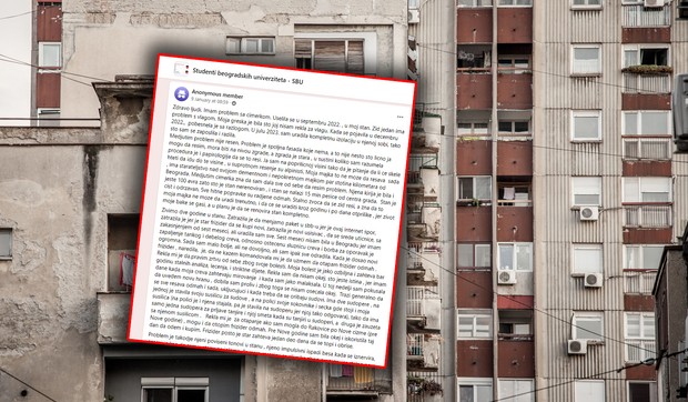 Objava studentkinje u Beogradu