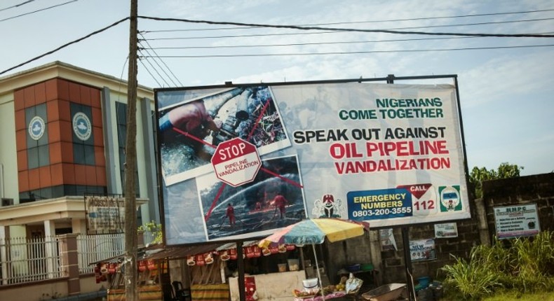 Attacks on pipelines by several militant groups have slashed Nigeria's oil production helping to tip the country into recession