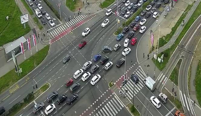 Gužva kod TC Ušće