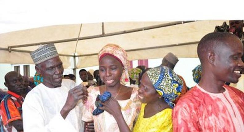 Chibok girls reunite with parents in Abuja