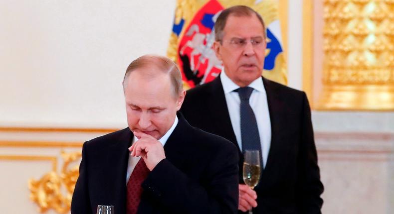 Russian President Vladimir Putin and Russian Foreign Minister Sergey Lavrov.Sergei Ilnitsky/Pool Photo via AP, File
