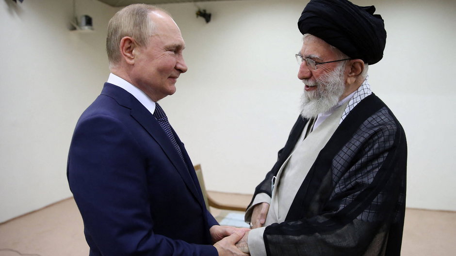 Prezydent Rosji Władimir Putin oraz najwyższy przywódca Iranu Ali Chamenei