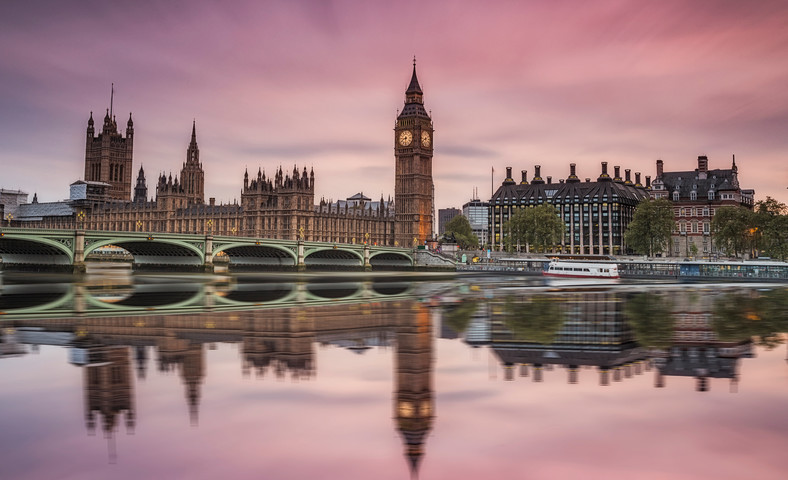 Parlament i Big Ben nad Tamizą, Londyn