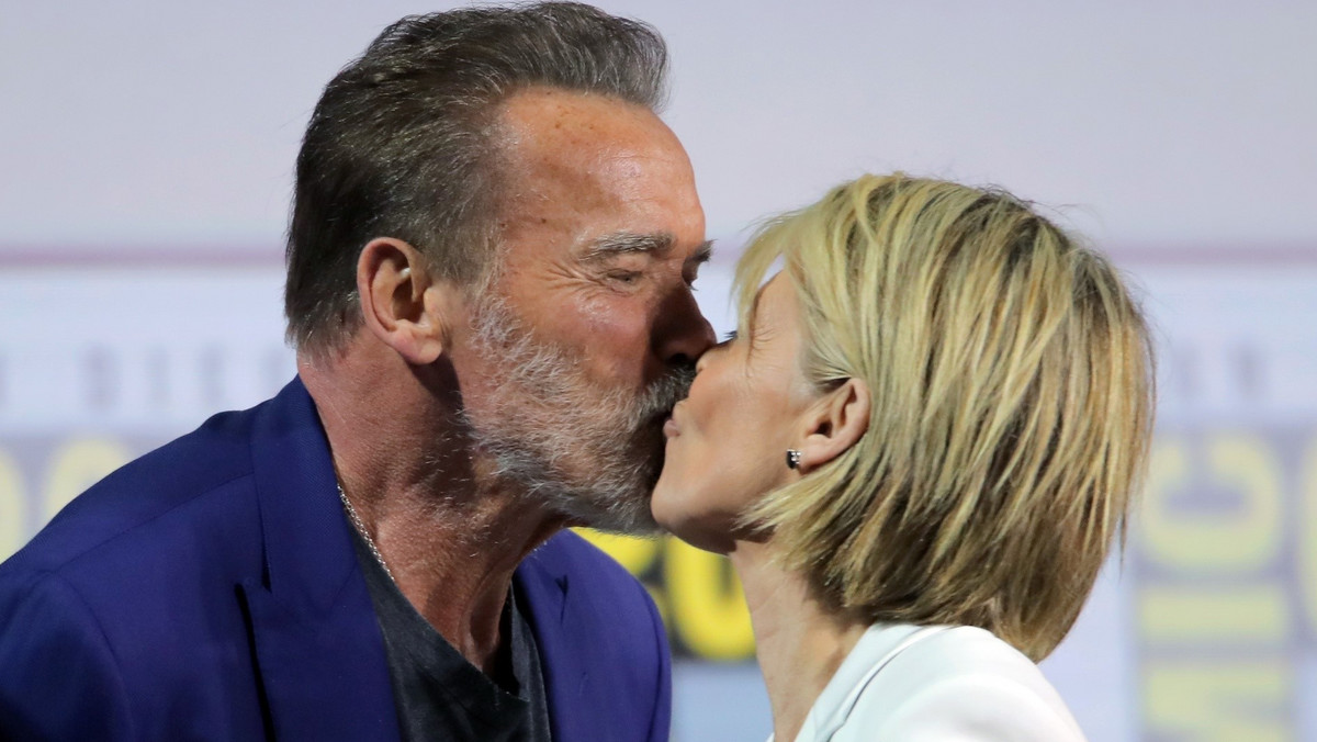 Arnold Schwarzenegger i Linda Hamilton