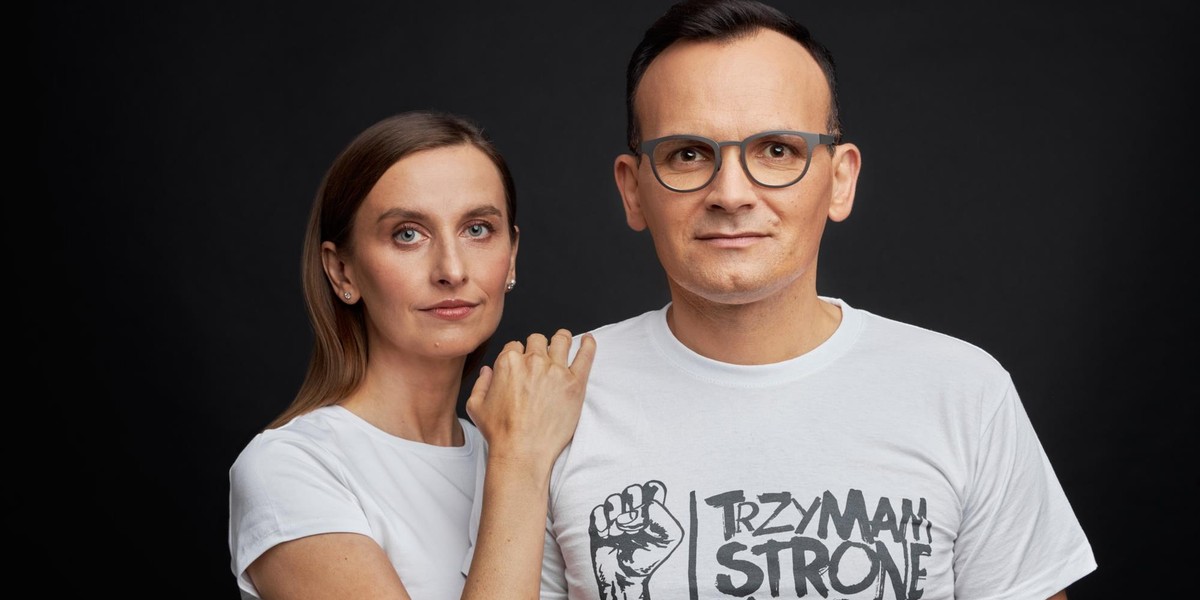 Europosłanka Sylwia Spurek i jej partner Marcin Anaszewicz