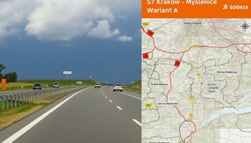 Nowa droga S7 Kraków-Myślenice. GDDKiA pokazała sześć wariantów przebiegu trasy