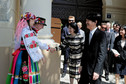 Japońska para książęca z wizytą w Łowiczu. Na zdjęciu księżna Kiko i książę Akishino 