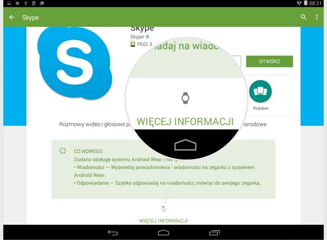Tak Google wyróżnia aplikacje na Android Wear w Sklepie Play