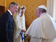 VATICAN ROYALTY POPE (Pope Francis meets Belgian royal family)
