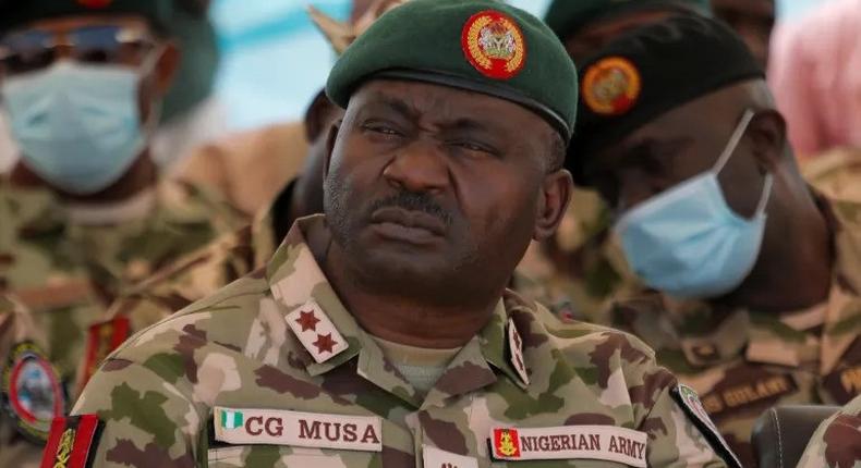 General Christopher Musa, the commander of Nigeria's military forces [File: Christophe Van Der Perre/Reuters]