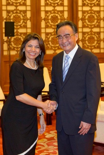 Laura Chinchilla i Wu Bangguo