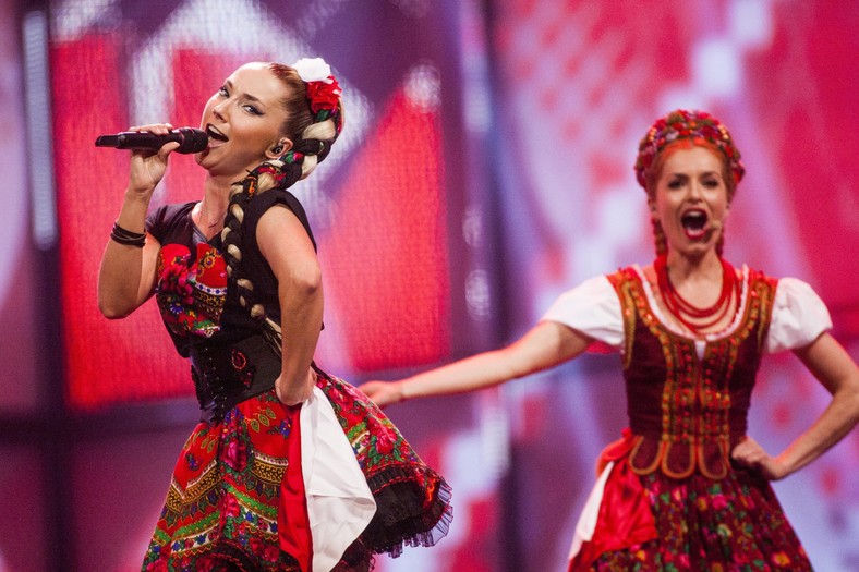 Występ Donatana i Cleo na Eurowizji. Fot. EPA/NIKOLAI LINARES/PAP/EPA