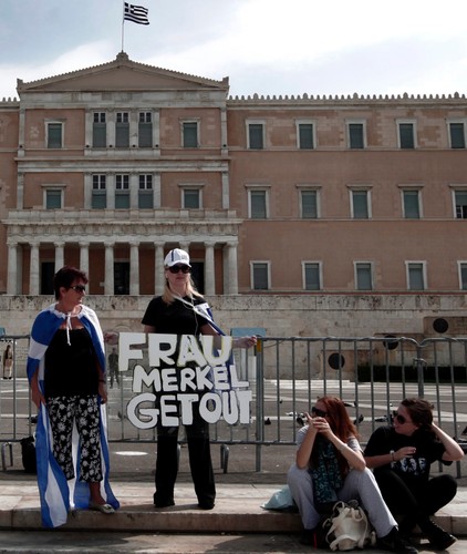 Protest w Grecji przeciwko wizycie angeli Merkel