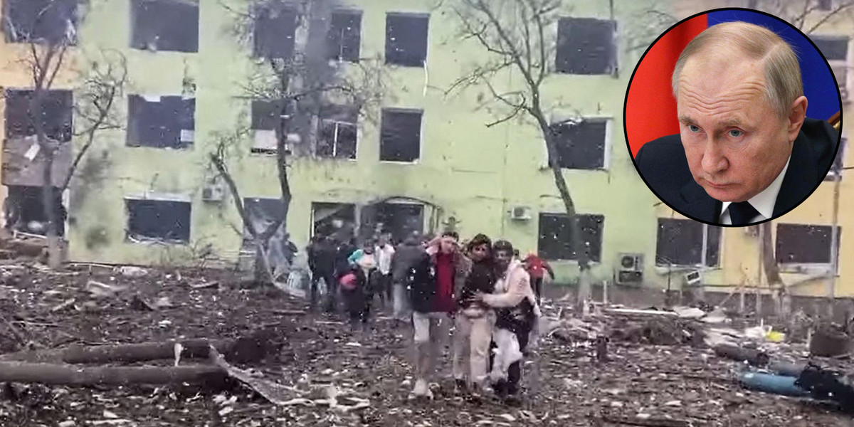 Mariupol. Atak wojsk rosyjskich na szpital dziecięcy. 