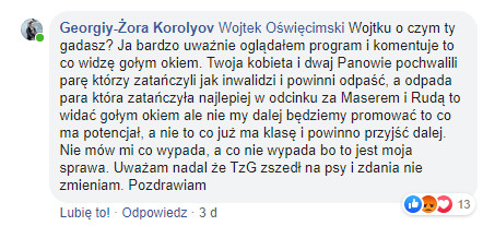 Żora Korolyov odpowiada Sandrze Kubickiej 