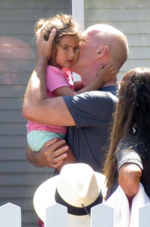 Bruce Willis z córką Mabel Ray