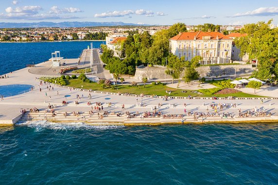 Morskie organy w Zadarze. Aby grać wykorzystują wiatr i fale