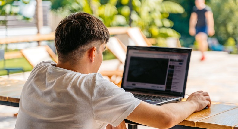 A California millennial began secretly working two remote jobs to pay for weight-loss drugs. Worker in the story not pictured.Urbazon / Getty Images