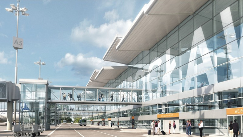 Terminal we Wrocławiu - Wizualizacja (1). Zdjęcia pochodzą z materiałów prasowych Portu Lotniczego Wrocław