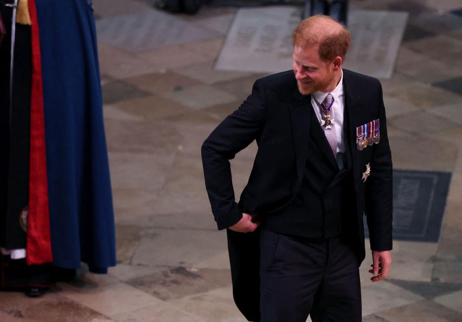 Harry herceg nem kapott helyet az első sorban. Fotó: Getty Images