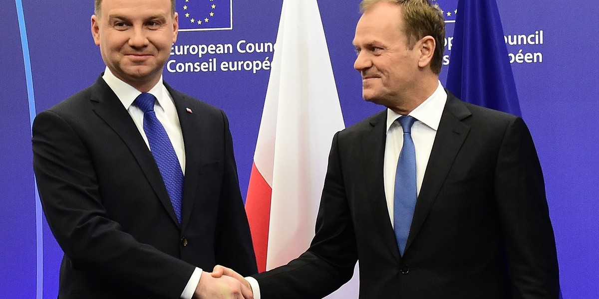 Andrzej Duda i Donald Tusk