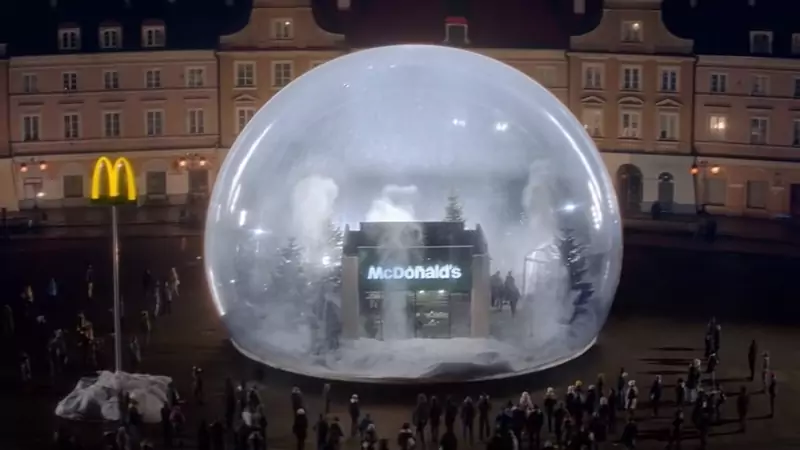 Kula śniegowa McDonald&#39;s w Lublinie