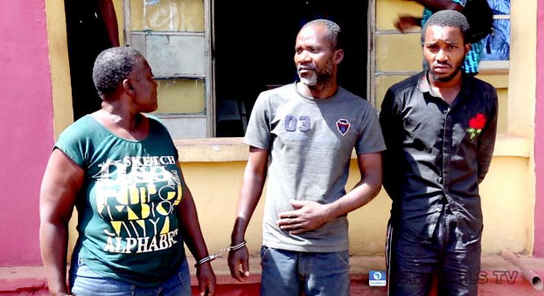 All the killers of Favour Daley-Oladele, L-R Owolabi’s mother, Bola, Pastor Philip and Owolabi Adeeko (PM News)