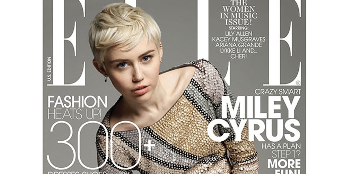 Miley Cyrus w Elle