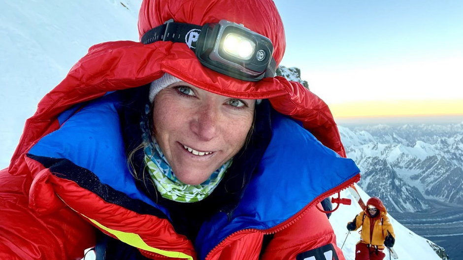 Anna Tybor, selfie z ataku szczytowego na Broad Peak