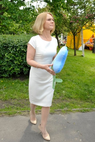 Małgorzata Tusk na inauguracji akcji społecznej fundacji Itaka 'Nie uciekaj', 2011 r.