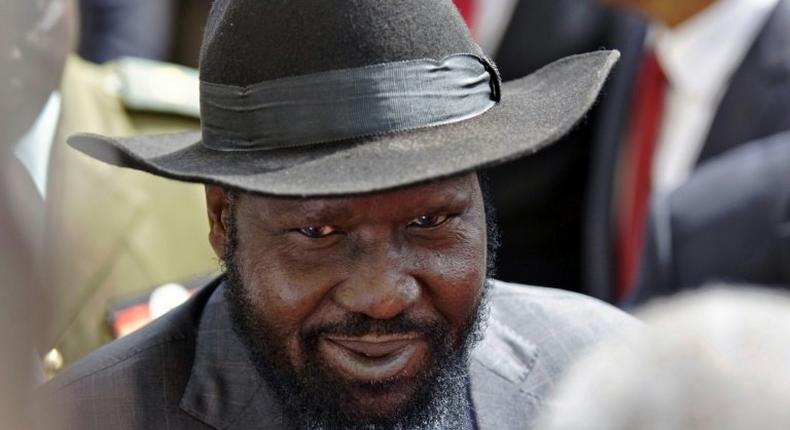 South Sudan has been at war since 2013 when President Salva Kiir, pictured in February 2017, fell out with his former deputy turned rebel leader Riek Machar, prompting deadly clashes between the Dinka and Nuer ethnic groups