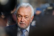 Wolfgang Kubicki of Free Democratic Party arrives at Christian Democratic Union (CDU) headquarters i