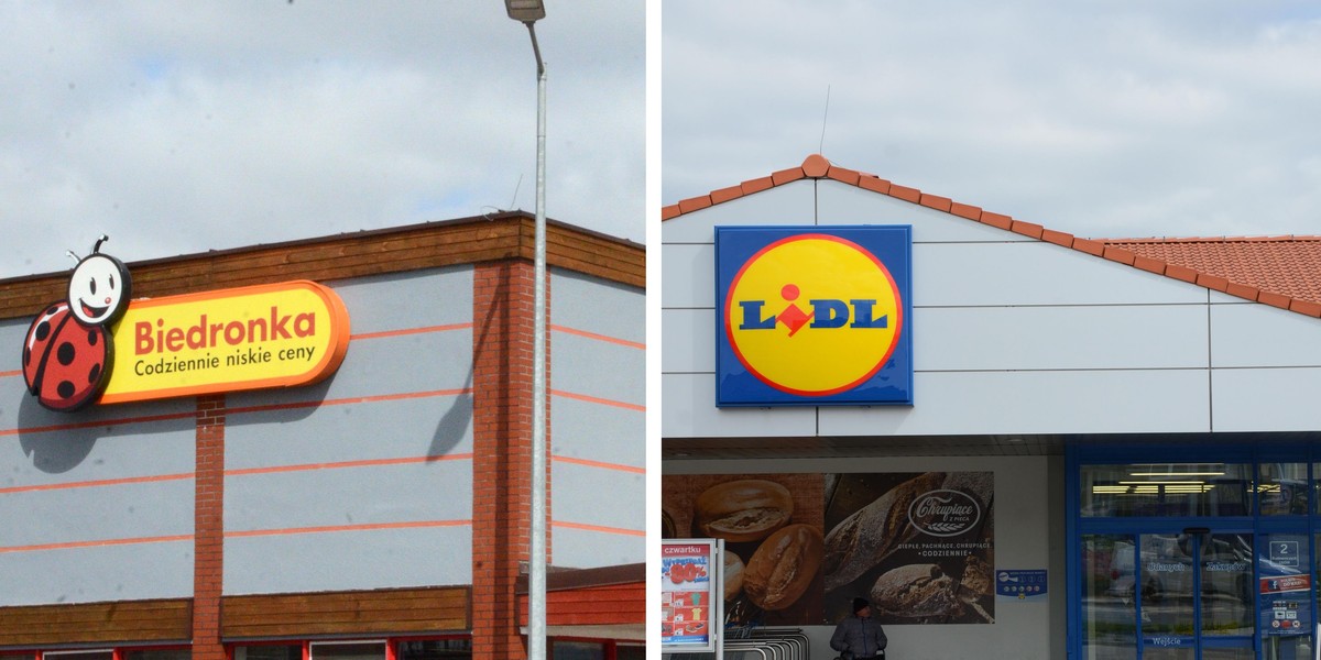 biedronka i lidl sklejka 