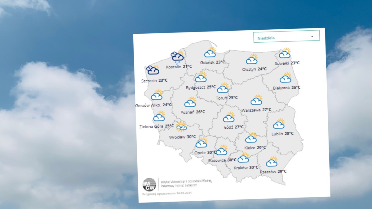 Pogoda na niedzielę. Ostatni dzień ładnej pogody. Od wtorku ochłodzenie