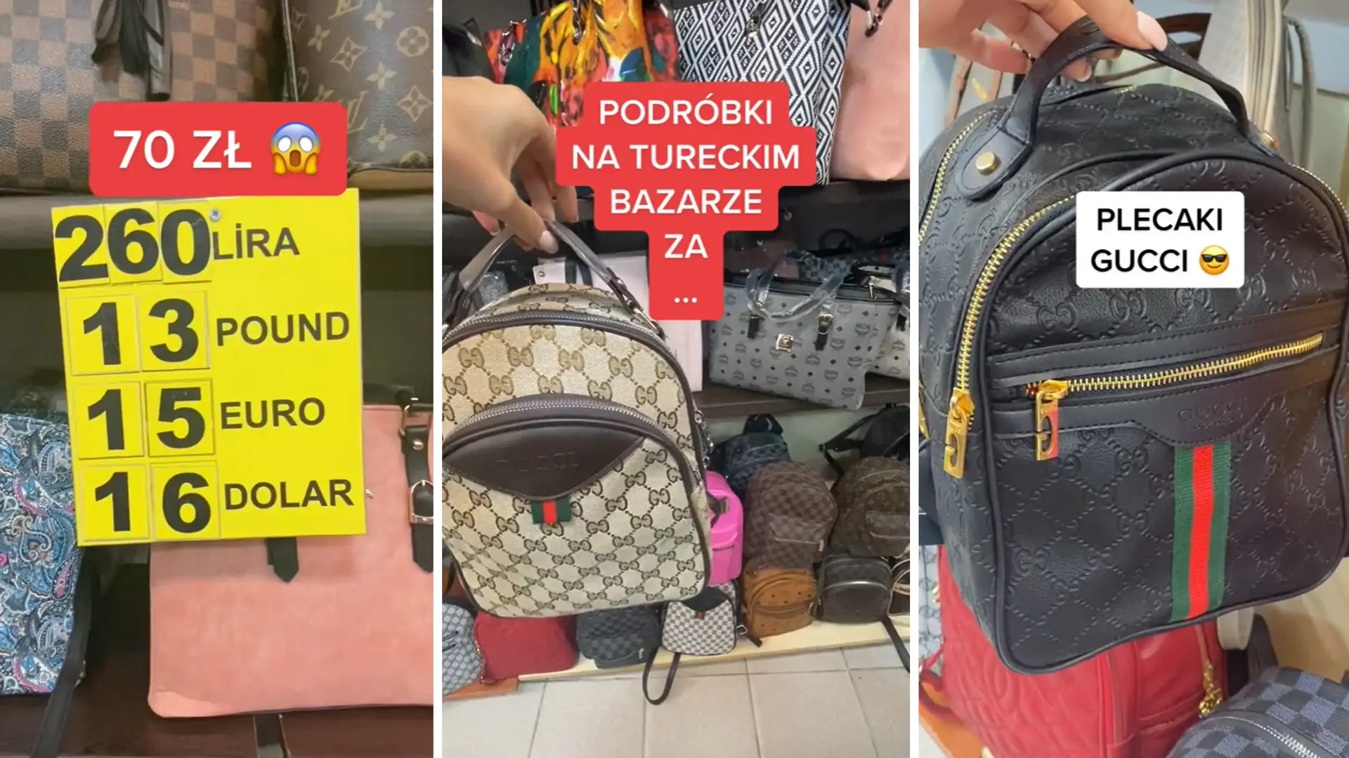 Podróbki Gucciego za 70 zł? Młodzi mają o nich swoje zdanie