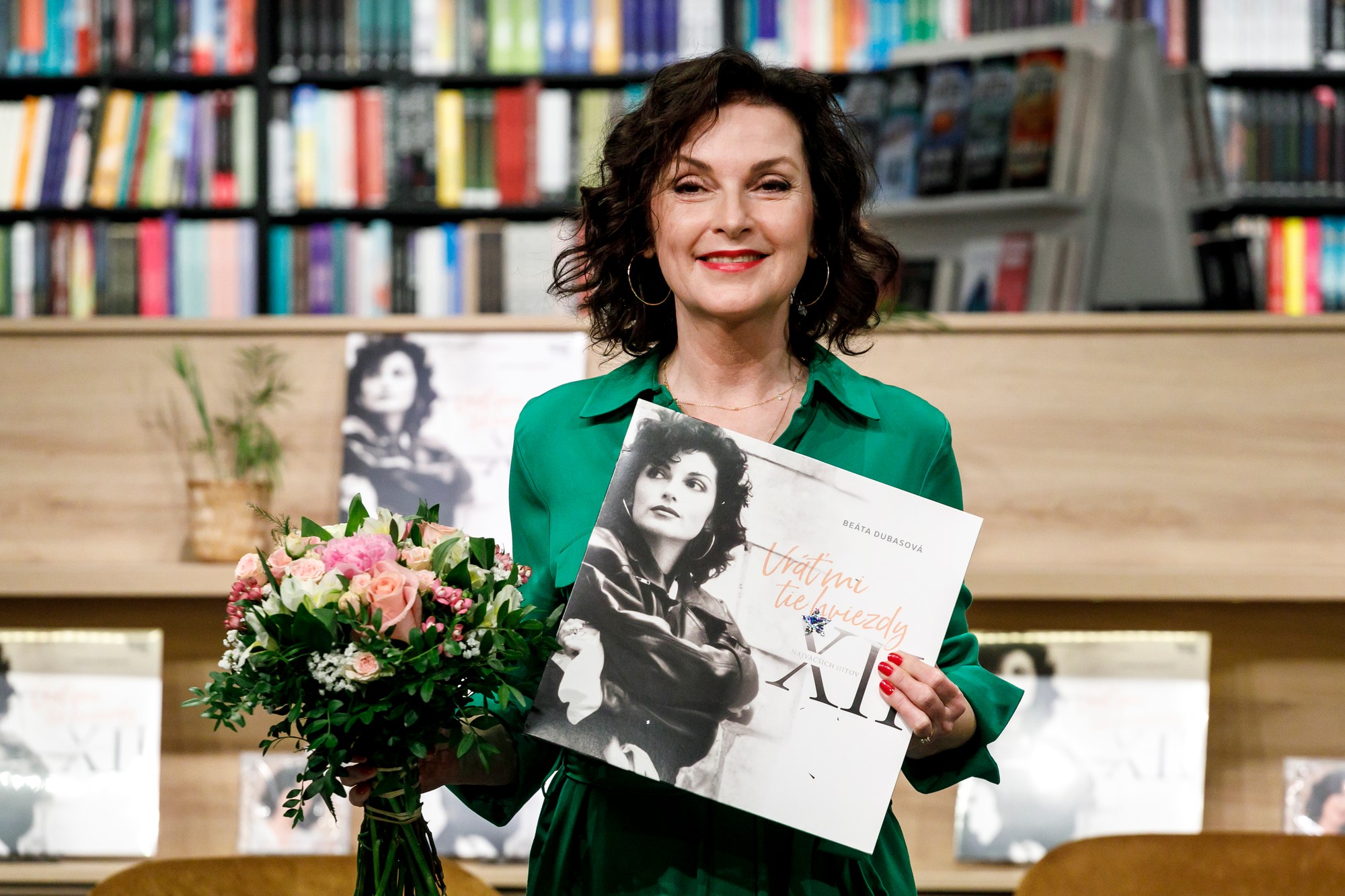 Speváčka Beáta Dubasová počas krstu prvej vinylovej kompilácie Vráť mi tie hviezdy.