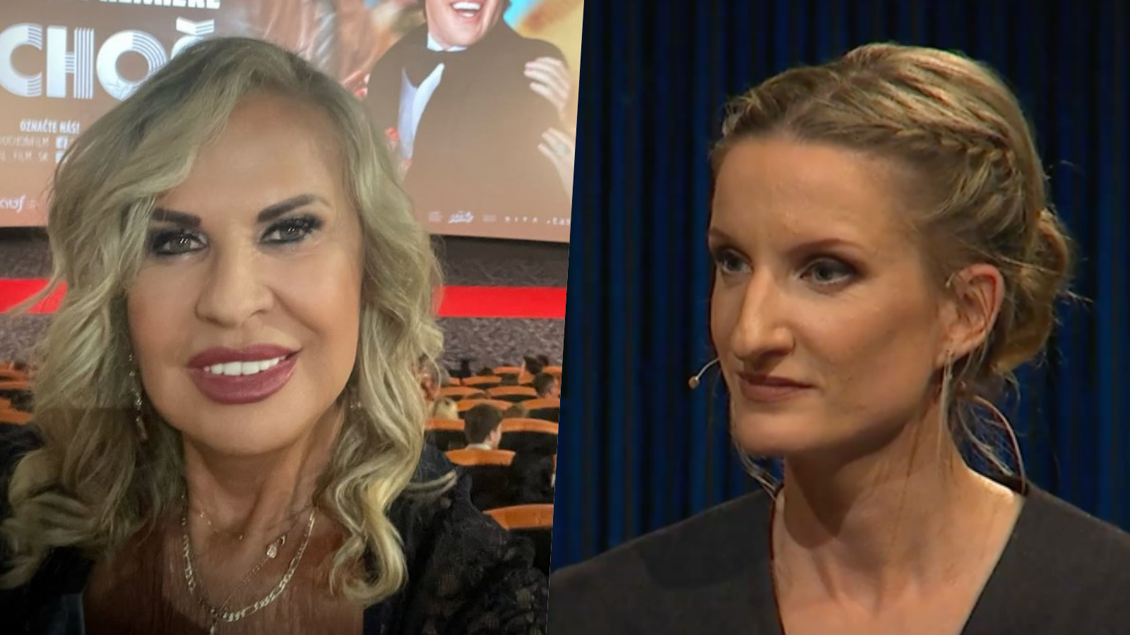 Speváčka Eva Máziková a moderátorka Adela Vinczeová.