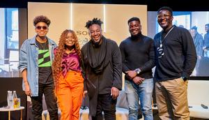 L - R: Adaora Mbelu (a.k.a Lumina), Tobi Ayeni (a.k.a Miss Techy), Daro Umaigba, Fisayo Fosudo, and Salem King