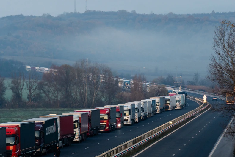 Kolona kamiona u Bugarskoj