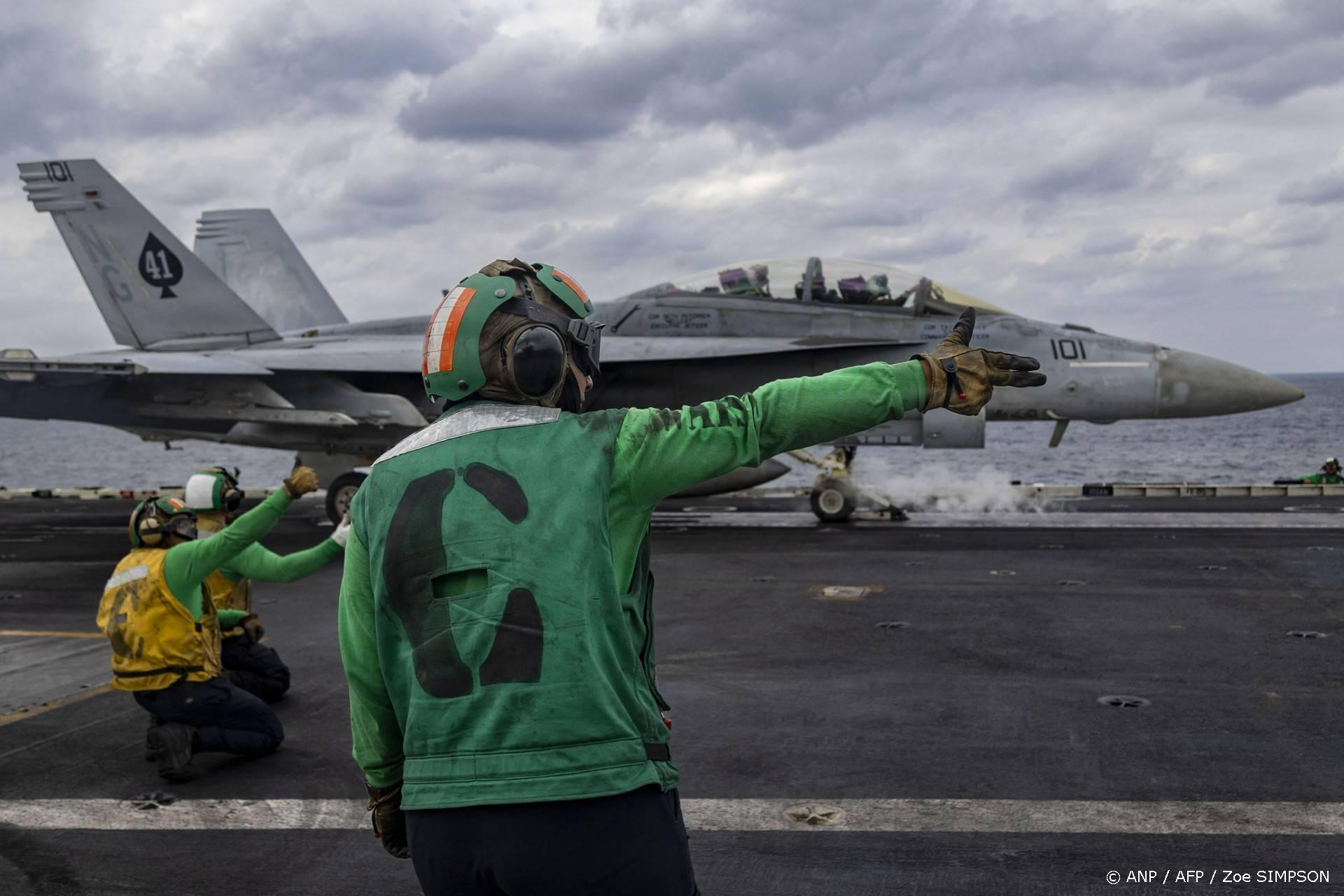 Een Iraanse drone nadert VS-vliegdekschip in Arabische Zee: neergeschoten