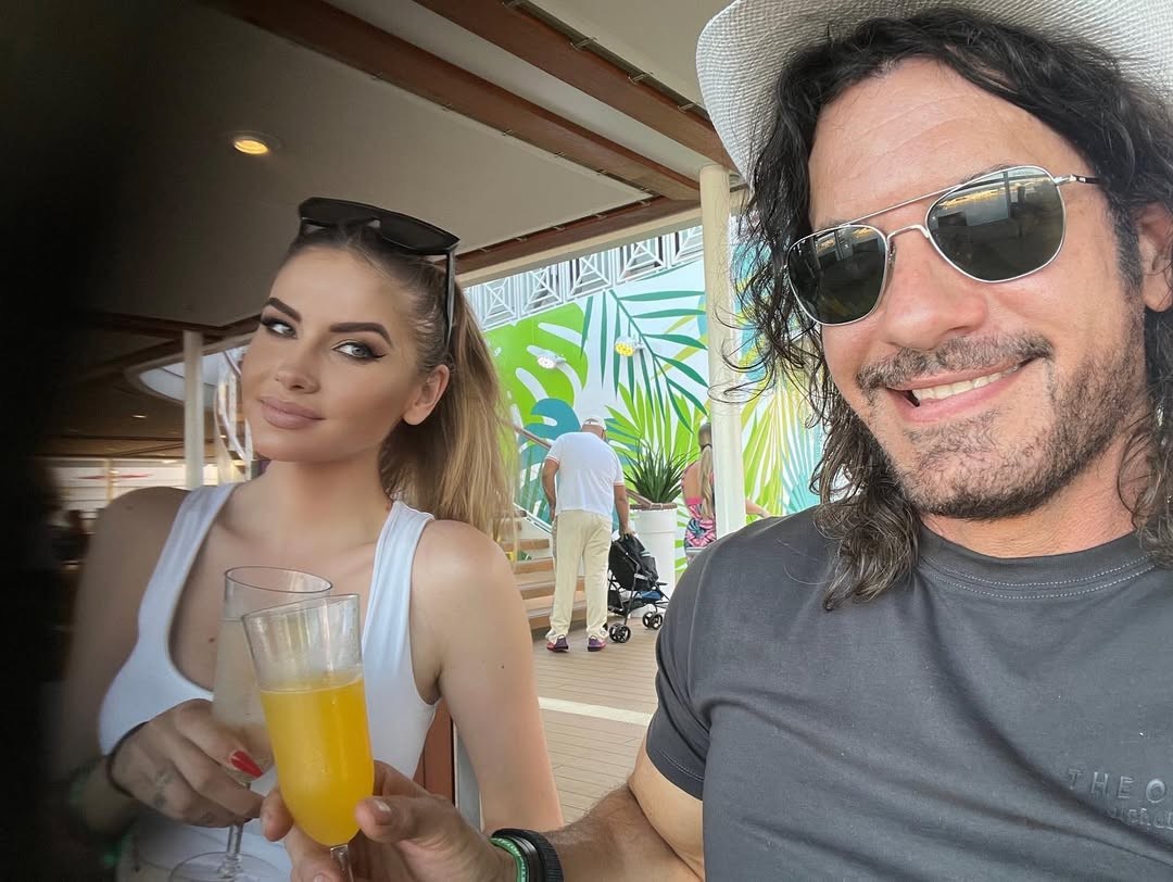 Herec Mario Cimarro a Broňa Gregušová. 