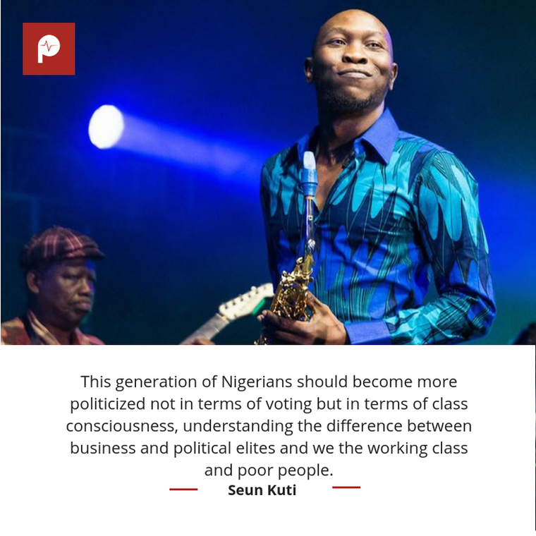 Seun Kuti speaks on Nigerian politics (Instagram/Seun Kuti) 