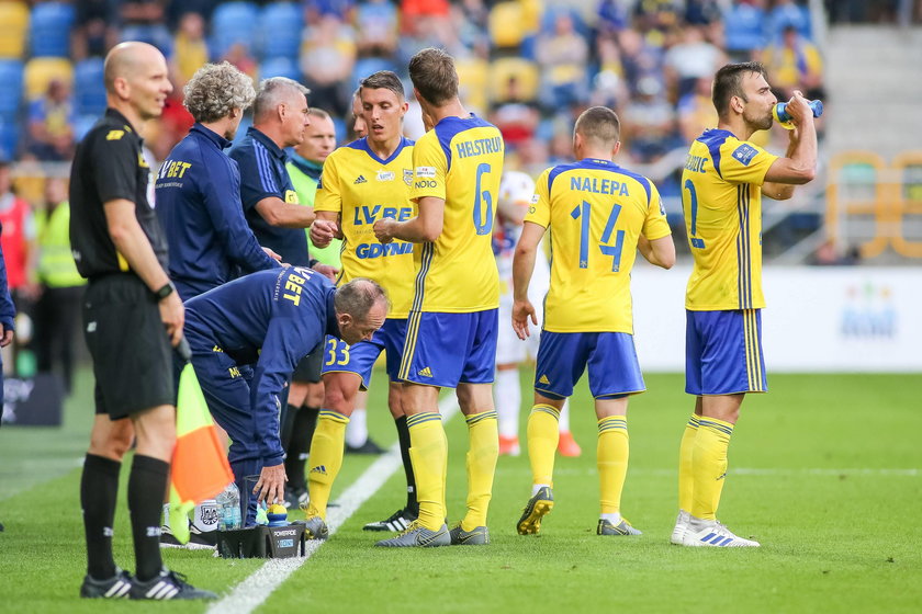 Pilka nozna. PKO Ekstraklasa. Arka Gdynia - Jagiellonia Bialystok. 19.07.2019